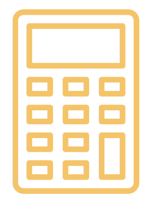 Ícone de matemática com números e símbolos algébricos